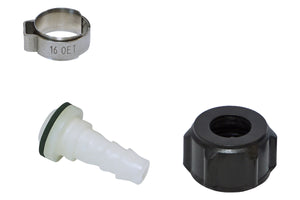 Screwing with plastic nut, G1/2" for 8 mm hose for Flox 10, Iris 15, Senior 20, REA 15 AZ1, RPD 15 ATS